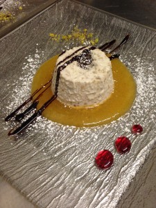 semifreddo castagne e crema di cachi